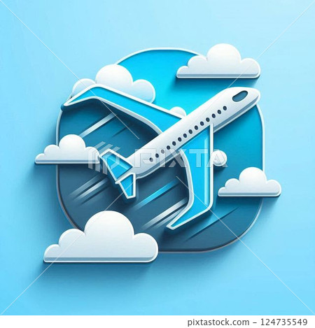 Airplane icon 124735549