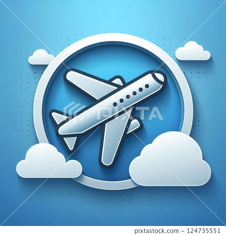Airplane icon 124735551