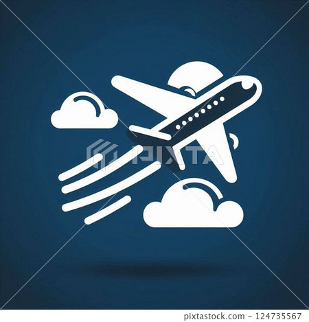 飛機圖標 124735567