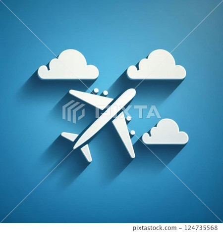 飛機圖標 124735568