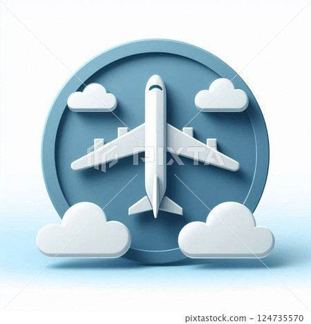 飛機圖標 124735570