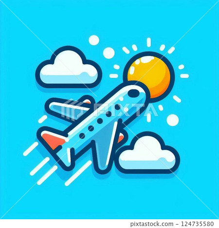 飛機圖標 124735580
