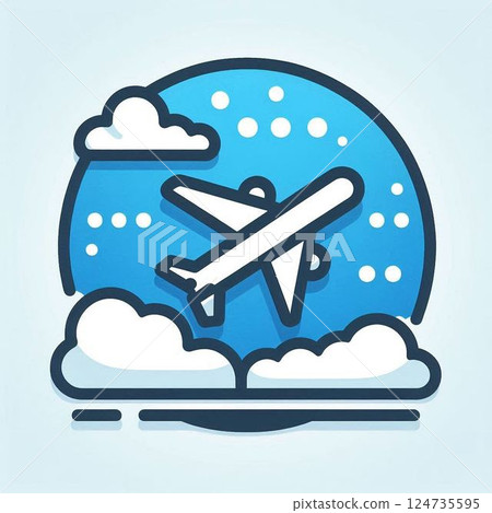 飛機圖標 124735595