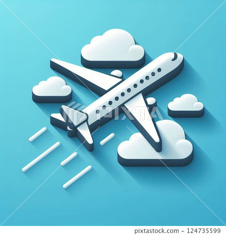 飛機圖標 124735599