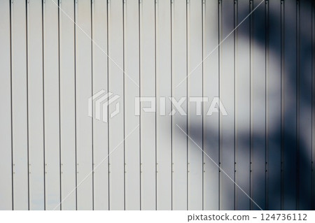 Close view of an garage door with copyspace.  124736112