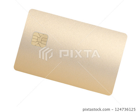Card for financial payment. Glossy plastic credit and debit bank card with chip, beige pearlescent Card for financial payment. Glossy plastic credit and debit bank card with chip, beige pearlescent 124736125