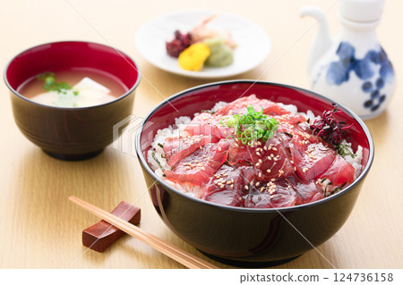 Pickled rice with tuna Pickled rice with tuna 124736158
