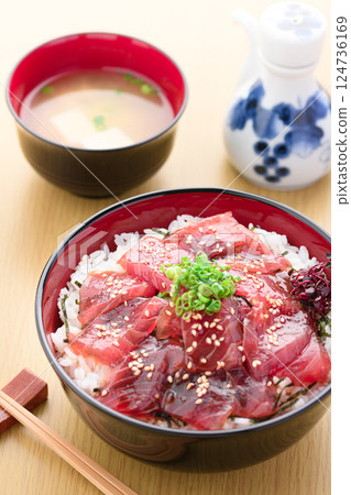Pickled rice with tuna Pickled rice with tuna 124736169