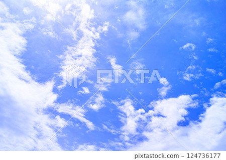 Blue sky and cloud image Blue sky and cloud image 124736177