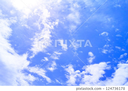 Blue sky and cloud image 124736178