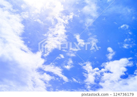 Blue sky and cloud image 124736179