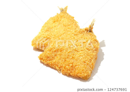白色背景下拍攝的竹莢魚苗 白色背景下拍攝的竹莢魚苗 124737691