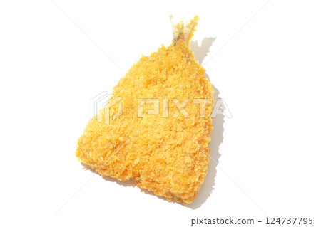 Horse mackerel fry photographed on white background Horse mackerel fry photographed on white background 124737795