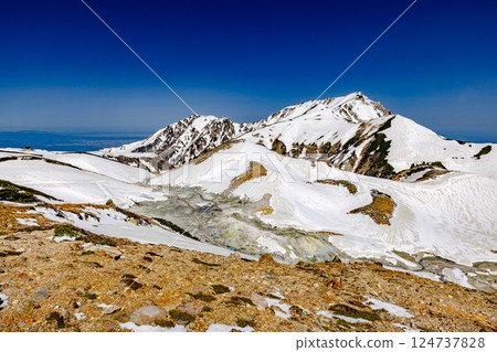 富山縣:室堂風景尚存積雪 富山縣:室堂風景尚存積雪 124737828