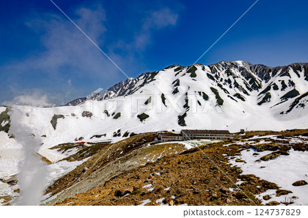 富山縣:室堂風景尚存積雪 富山縣:室堂風景尚存積雪 124737829