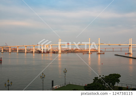 Macau Friendship Bridge and Macau Bridge: Bridges connecting Macau Peninsula and Taipa Island 124738115
