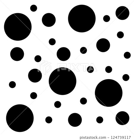 Monochrome shower dots 124739117