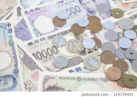 錢硬幣紙幣 124739491