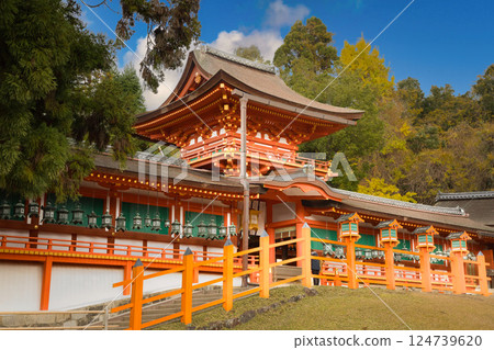 World Heritage Site Kasuga Taisha Shrine Corridor/Chumon 124739620