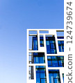 Modern Building Against Blue Sky. 124739674