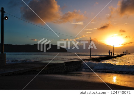 Summer sunset 124740071