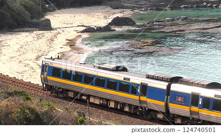 超級隱岐特快列車穿越日本海 超級隱岐特快列車穿越日本海 124740501