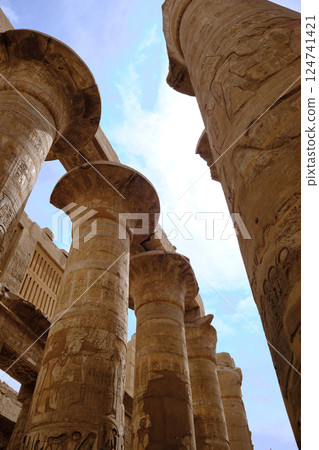 Columns of The Karnak Temple 124741421