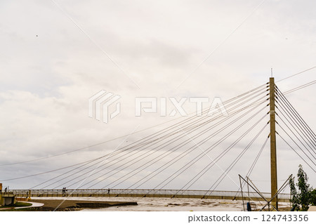 Bridge of the Navy in Fuengirola, Spain 124743356