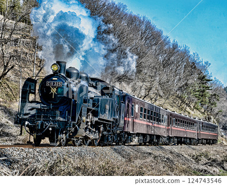 Steam locomotive of Moka railroad Steam locomotive of Moka railroad 124743546