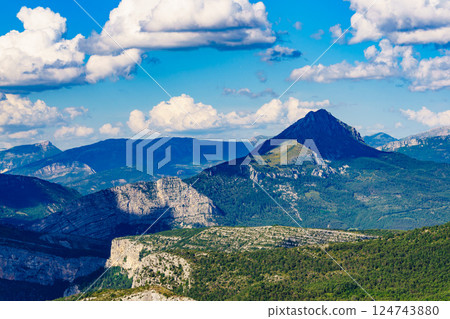 Mountain view. Verdon Gorge in Provence France. 124743880