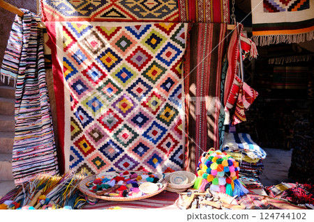 Berber carpets at bazaar 124744102