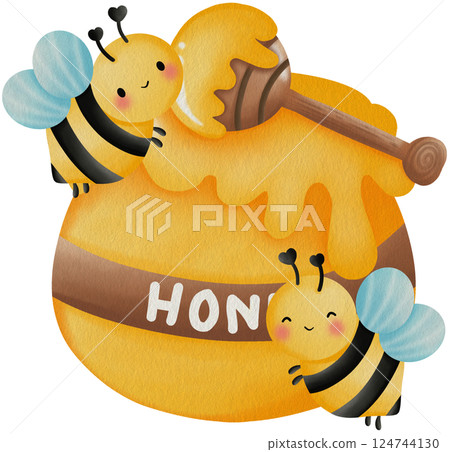 Bee Clipart png, HoneyBee Watercolor Clipart, Kawaii Cartoon Character Hand Painting png, Spring clipart. Bee Clipart png, HoneyBee Watercolor Clipart, Kawaii Cartoon Character Hand Painting png, Spring clipart. 124744130