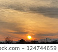 Sunset over the mountains 124744659