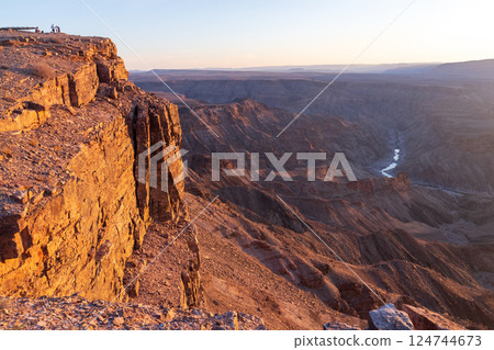 Sunset over fish river canyon 124744673