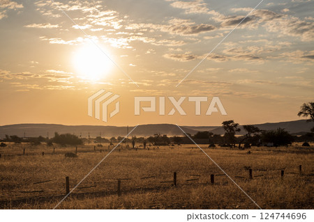 Sunset near sesriem 124744696