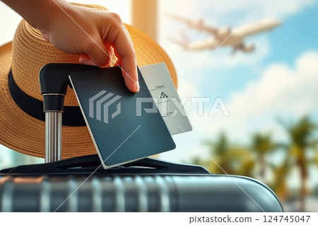 Journey's Anticipation Documents and Destinations Awaiting Discovery in a Tropical Paradise Beyond the Horizon 124745047