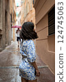 Beautiful young mixed race woman in the old town of Nice, France 124745063