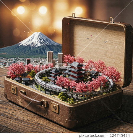 Portable Escapes Miniature Travel Destinations Nestled Within A Retro Classic Luggage 124745454