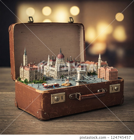 Portable Escapes Miniature Travel Destinations Nestled Within A Retro Classic Luggage Portable Escapes Miniature Travel Destinations Nestled Within A Retro Classic Luggage 124745457