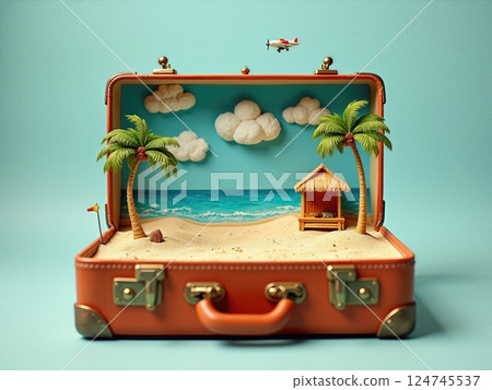 Portable Escapes Miniature Travel Destinations Nestled Within A Retro Classic Luggage Portable Escapes Miniature Travel Destinations Nestled Within A Retro Classic Luggage 124745537