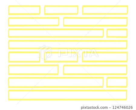 簡單的手繪標記框架集 124746026