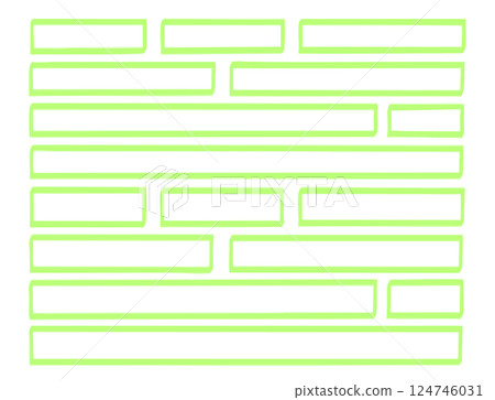 簡單的手繪標記框架集 124746031