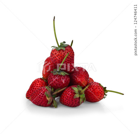 Strawberry isolated on white background. Clipping Path Strawberry isolated on white background. Clipping Path 124746411