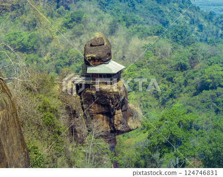 A Buddhist temple built on a forest cliff in Thailand / Wat Phu Tok, Bueng Kan, Thailand A Buddhist temple built on a forest cliff in Thailand / Wat Phu Tok, Bueng Kan, Thailand 124746831