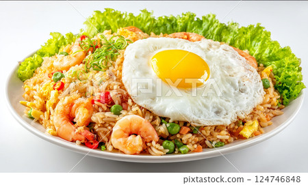 看起來很美味的印尼炒飯 124746848