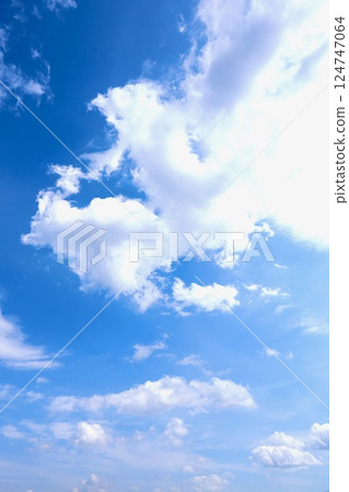 漂浮在藍天上的雲彩 124747064