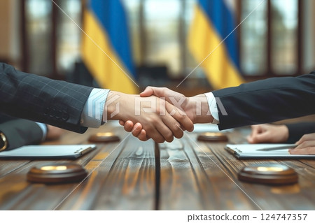 handshake of business people shaking hands 124747357