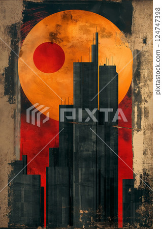 abstract artwork as background 124747398