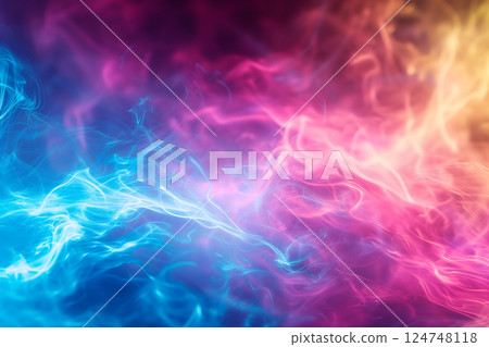 Colorful gradient bright and vibrant electric power discharges wallpaper and background. 124748118