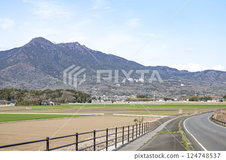 Mount Tsukuba from the Tsukuba Bypass Mount Tsukuba from the Tsukuba Bypass 124748537